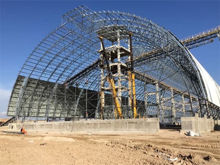 桦甸煤机油桶翘工程网架