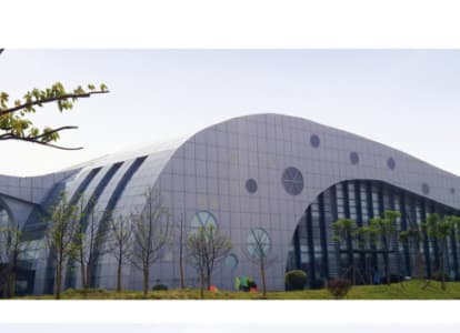 桦甸会议中心外景网架工程